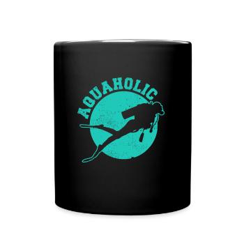 Diver diving club diver funny gift - Full Colour Mug - black - Front