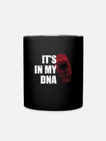 C'est dans mon ADN Albanie - Un gène albanais fier - Mug uni - noir
