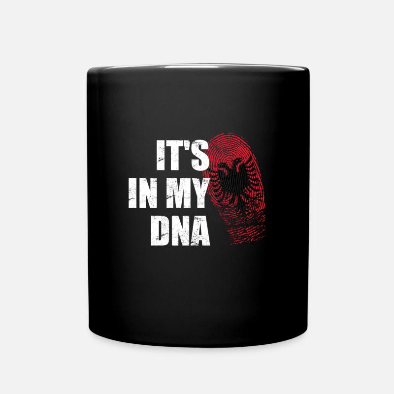 C'est dans mon ADN Albanie - Un gène albanais fier - Mug uni - noir
