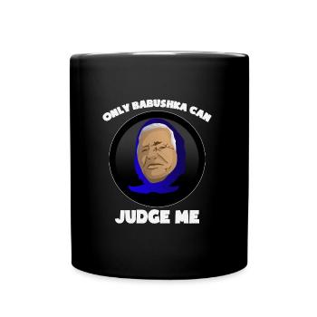 Lustiges Babuschka Design Russland Geschenk Idee - Tasse einfarbig - Schwarz - Vorne