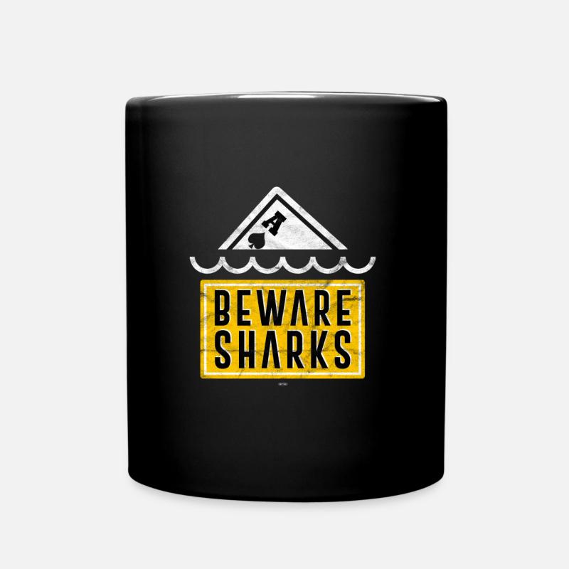 COOL POKERSHIRT ROYAL FLUSH POKER HAI POISON - Full Colour Mug - black