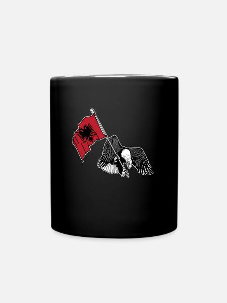 Albanien - Tasse einfarbig - Schwarz