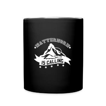 Matterhorn Mountains Randonnée Zermatt Suisse Alpes - Mug uni - noir - Devant
