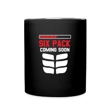 Fitness - Tasse einfarbig - Schwarz - Vorne