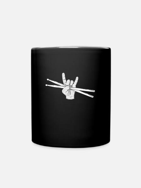 Drummer Devils Horn Drummsticks Schlagzeug - Mug uni - noir