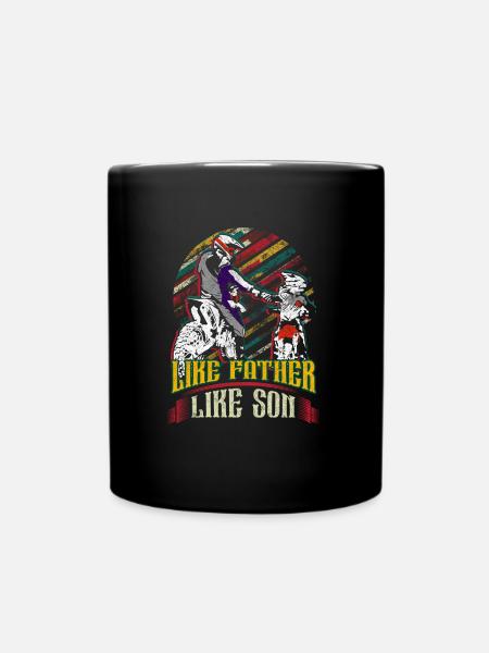 Vater und Sohn Motorcross Supercross Vater Sohn - Mug uni - noir