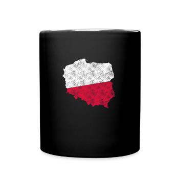 Poland retro - Full Colour Mug - black - Front