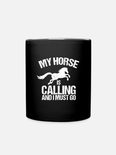Chevaux chevaux - Mug uni - noir