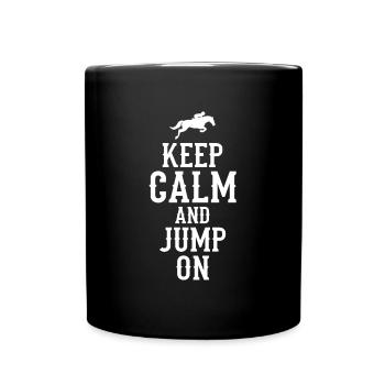 Chevaux chevaux - Mug uni - noir - Devant