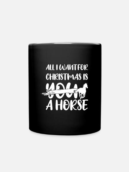 Chevaux chevaux - Mug uni - noir