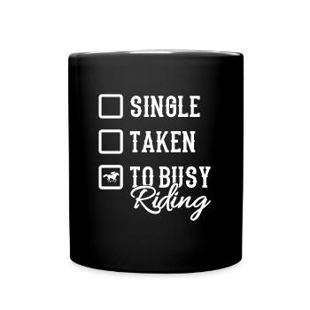 Chevaux chevaux - Mug uni - noir - Devant