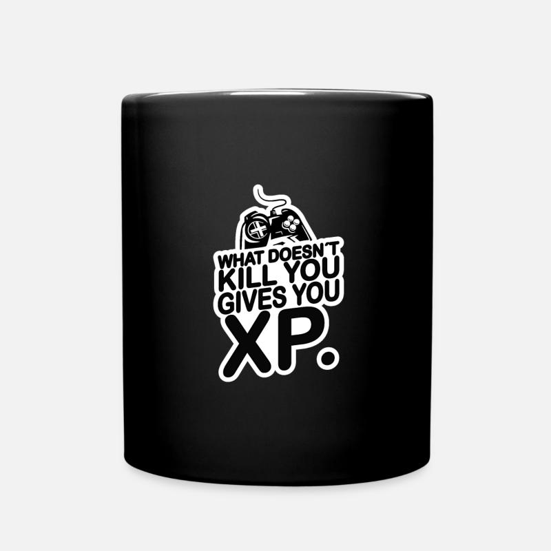 what doesnt kill you give you xp - Mug uni - noir