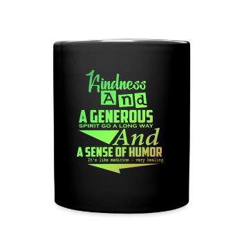 Humour Proverbes drôles L’humour est tout des proverbes - Mug uni - noir - Devant