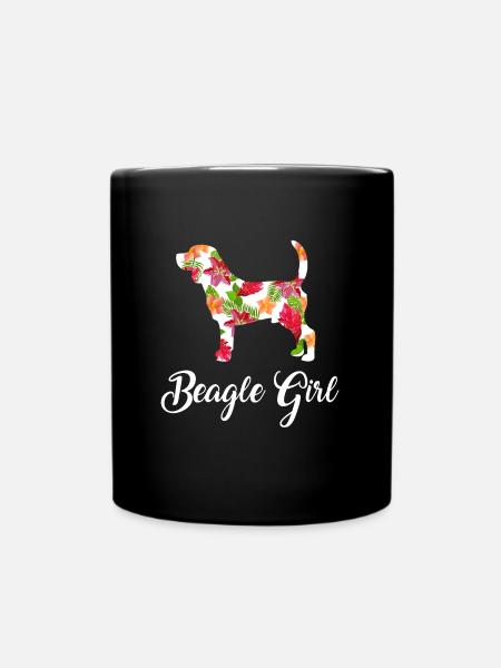 beagle - Mug uni - noir