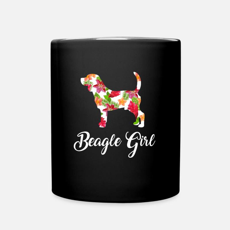 Beagle - Tasse einfarbig - Schwarz