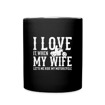 Motorcycle - Full Colour Mug - black - Front