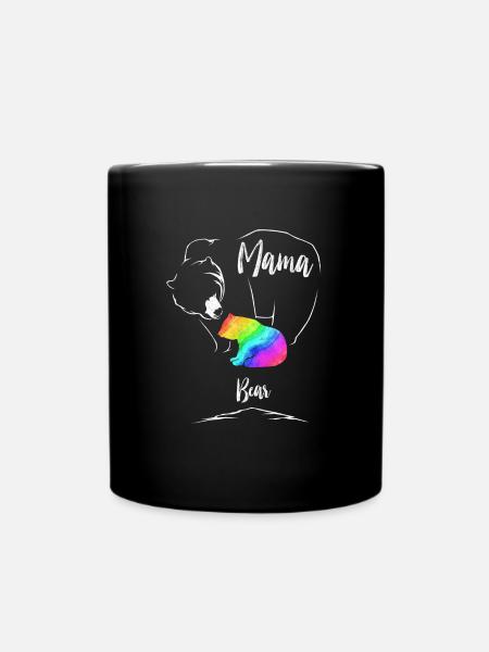 Mama Bär Gay lgbt Muttertag MutterGeschenk - Tasse einfarbig - Schwarz