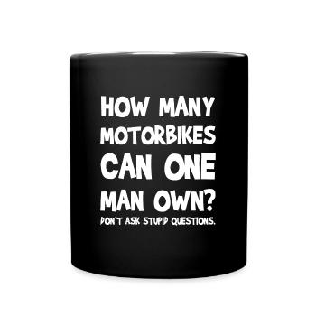Motorcycle - Full Colour Mug - black - Front