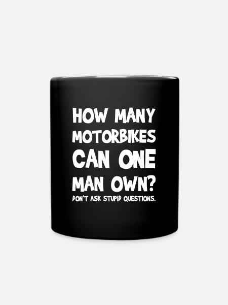 Motorrad - Tasse einfarbig - Schwarz