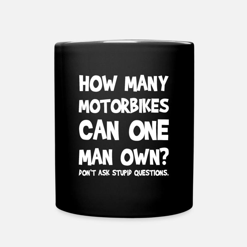 Motorrad - Tasse einfarbig - Schwarz