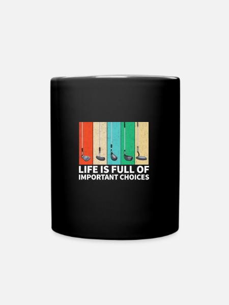 Clubs de golf - Mug uni - noir