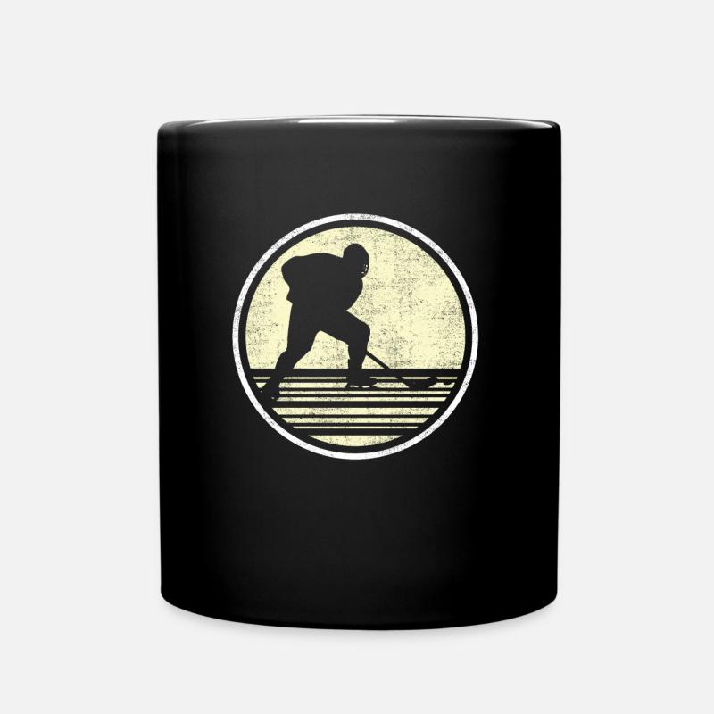 Eishockey Vintage - Tasse einfarbig - Schwarz