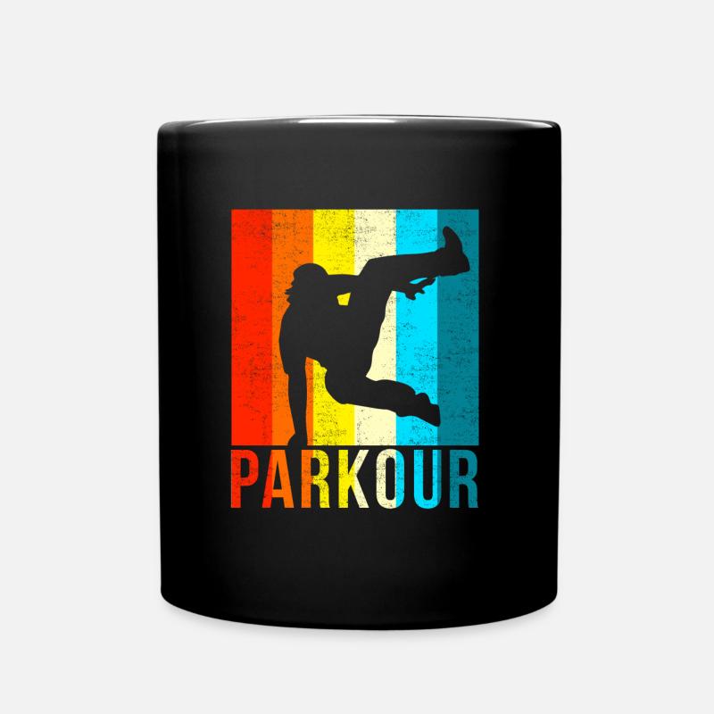 Parkour Vintage - Mug uni - noir