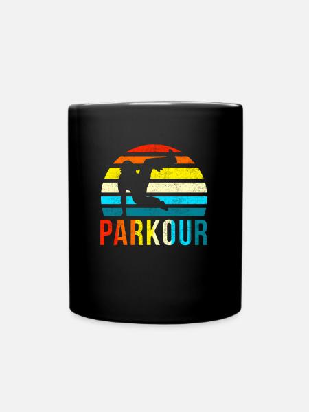 Parkour Vintage - Mug uni - noir
