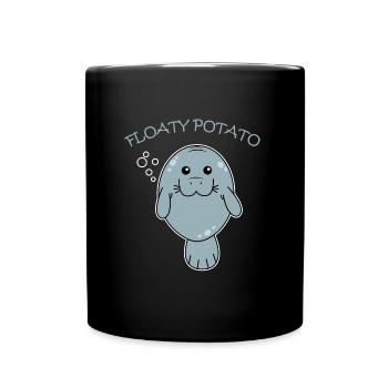 manatee - Full Colour Mug - black - Front