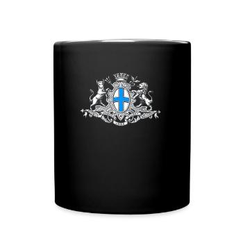 French Marseille product - Vintage France Gift - Full Colour Mug - black - Front