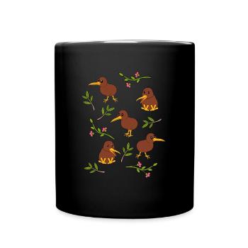 Neuseeland - Tasse einfarbig - Schwarz - Vorne