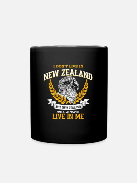 New Zealand - Full Colour Mug - black