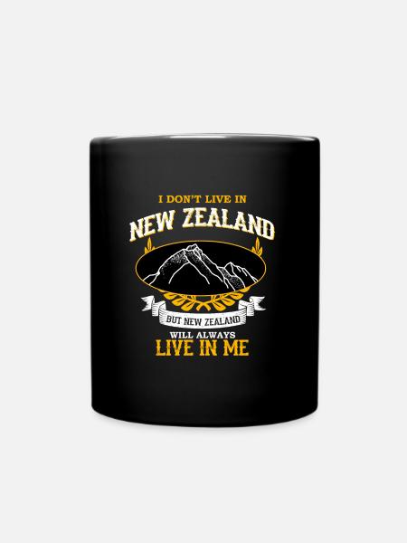 New Zealand - Full Colour Mug - black