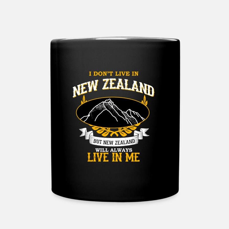 Neuseeland - Tasse einfarbig - Schwarz