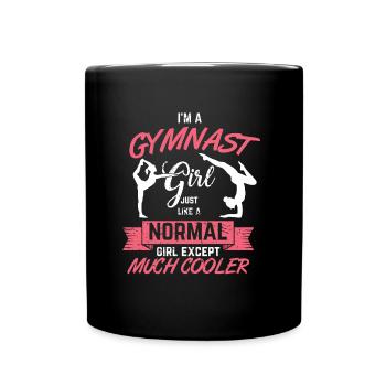 Gymnastics Gymnastics girl - Full Colour Mug - black - Front