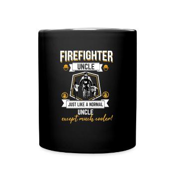 Don de service d'incendie d'oncle - Mug uni - noir - Devant