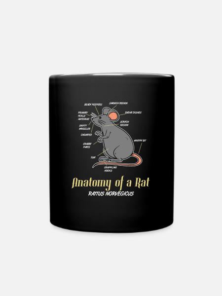 rat - Mug uni - noir
