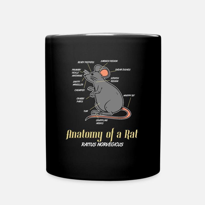 rat - Mug uni - noir