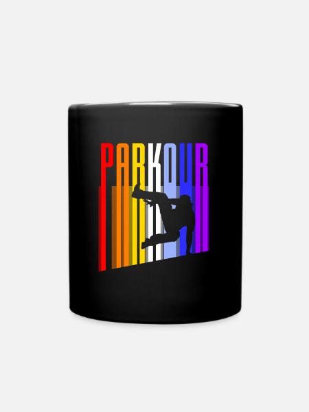 Parkour Vintage - Mug uni - noir