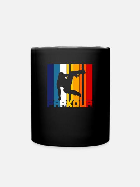 Vintage Parkour - Full Colour Mug - black