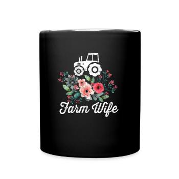 Femme de ferme cadeaux de femme de fermier - Mug uni - noir - Devant