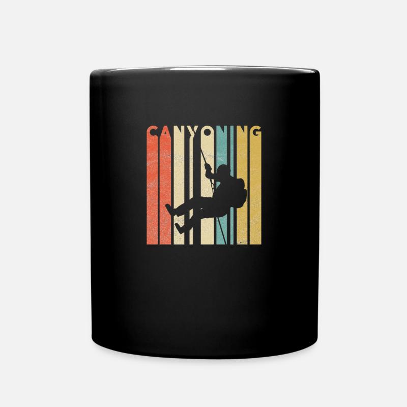 Canyoning - Tasse einfarbig - Schwarz