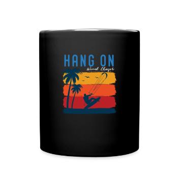 Kiteboarding Kitesurfing - Full Colour Mug - black - Front