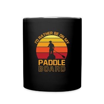 SUP paddle board - Full Colour Mug - black - Front