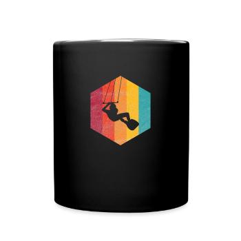 Kitesurfing - Tasse einfarbig - Schwarz - Vorne