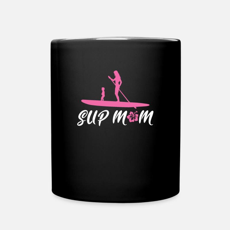 SUP Stand Up Paddling - Tasse einfarbig - Schwarz
