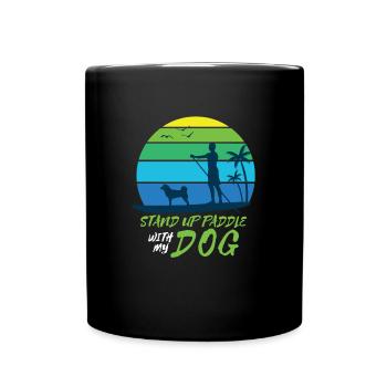 SUP dog - Full Colour Mug - black - Front