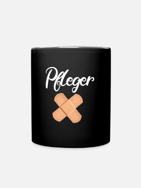 Pfleger - Tasse einfarbig - Schwarz