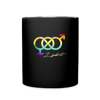 LGBT - Tasse einfarbig - Schwarz - Vorne