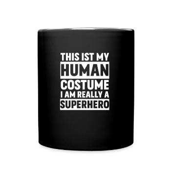Halloween costume funny gift - Full Colour Mug - black - Front